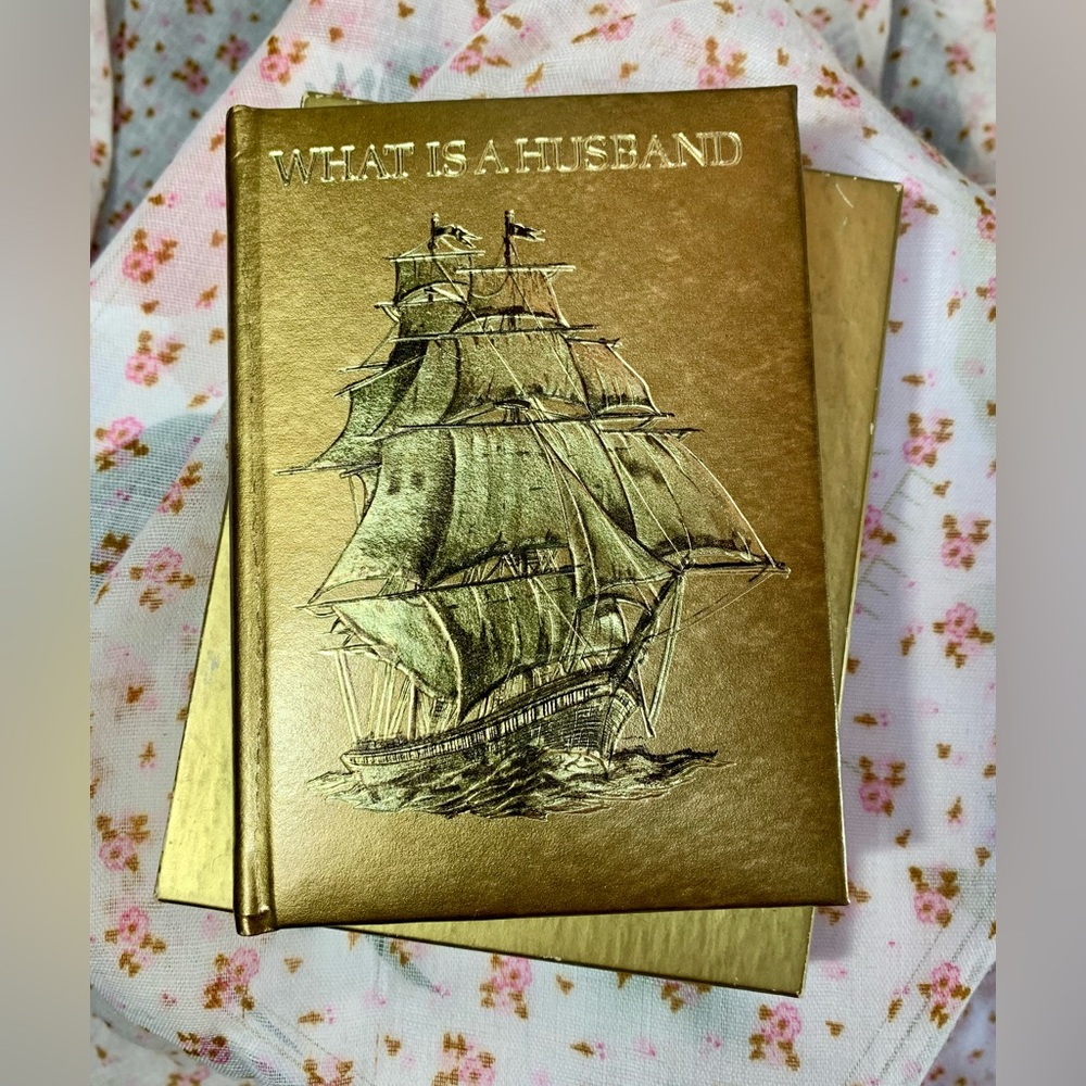 Vintage Hallmark What Is A Husband Gold Keepsake Treasures Booklet